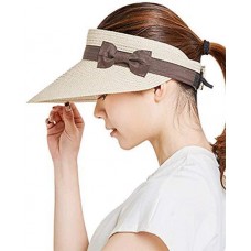 Mujer Straw Hat Wide Brim Sun Visor Beach Golf Cap Hat Summer Beach Hat NEW  eb-48245874